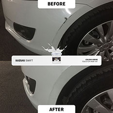 Reparación de retoque antes y después 1