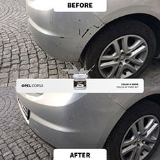 Reparación de retoque antes y después 5